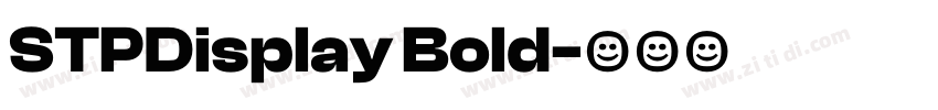 STPDisplay Bold字体转换